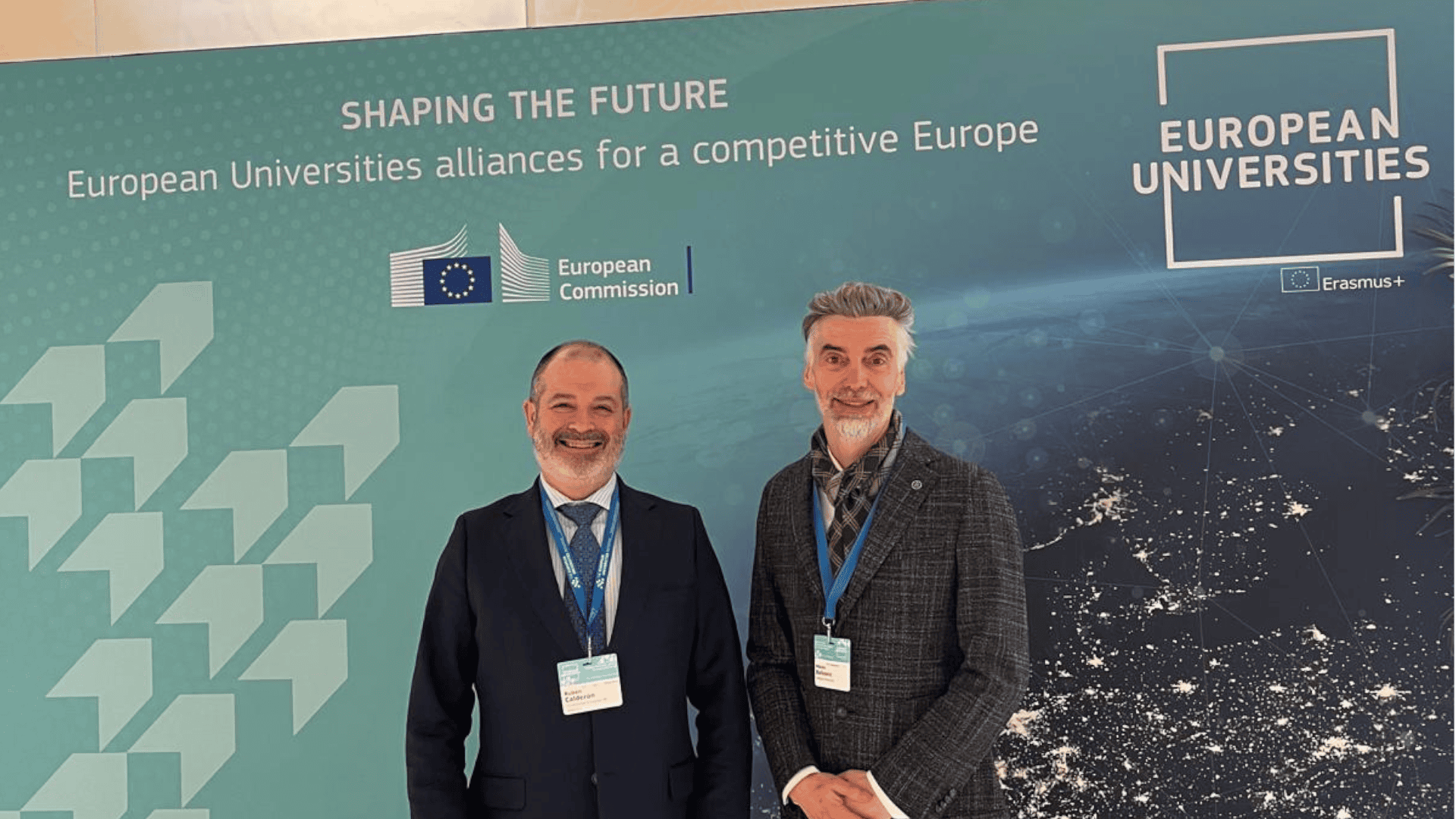 European university representatives at the European Universities alliance event, promoting innovative collaboration and diversity.